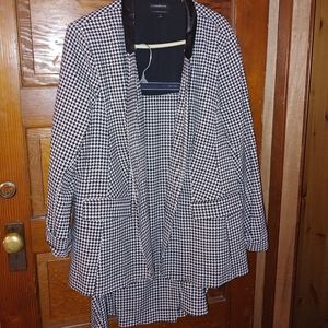 Lane Bryant houndstooth suit